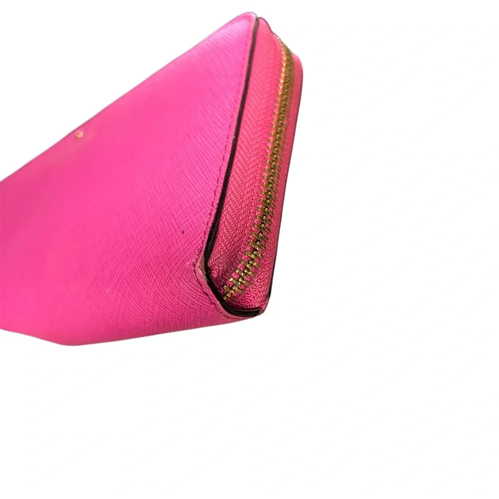 Kate Spade Pink Saffiano Leather Wallet